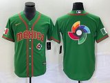 2023 World Cup Mexico blank green majestic baseball jerseys 29