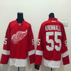 Reebok Detroit Red Wings KNiklas Kronwall #55 red hockey jersey