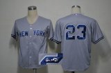 New York Yankees #23 Gray MLB Signature Jerseys