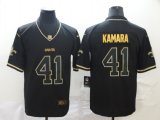 Nike New Orleans Saints #41 Alvin Kamara black gold Color Rush Limited Jersey