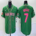 2023 World Cup Mexico #7 Julio Urias green majestic baseball jerseys 218