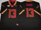 Florida State Seminoles #13 Jordan Travis black college football Jersey 03