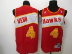 Atlanta Hawks 4 WEBB red nba jersey