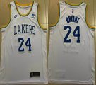 Nike Los Angeless Lakers #24 Kobe Bryant white basketball Jersey-XD