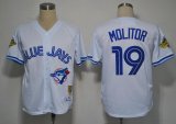 MLB Jerseys Toronto Blue Jays 19 Molitor White M&N