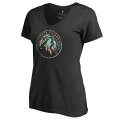 Women's Minnesota Timberwolves Fanatics Branded Black Lovely V-Neck T-Shirt