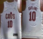 Nike Nike Cleveland Cavaliers #10 Darius Garland white nba basketball jerseys