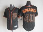 San Francisco Giants #40 Madison Bumgarner black Majestic baseball jersey