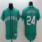 2016 Seattle Mariners #24 Ken Griffey green Flexbase Authentic Collection Jersey