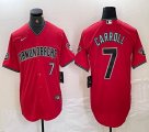 Nike Arizona Diamondback #7 Corbin Carroll red baseball jerseys