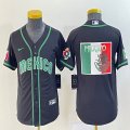 Youth 2023 World Cup Mexico blank black majestic MLB baseball Jerseys-BD 05