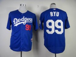 Los Angeles Dodgers 99# RYU blue jersey