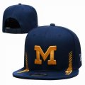 2023 Michigan Wolverines blue NCAA Snapback Hats