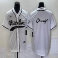 Nike Chicago White Sox blank white majestic baseball jersey Joint name -BD 05