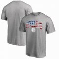 Pittsburgh Steelers Pro Line by Fanatics Branded Banner Wave T-Shirt - Heathered Gray