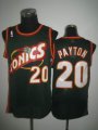 Seattle SuperSonics #20 Gary Payton black NBA Jersey