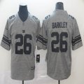 Nike New York Giants #26 Saquon Barkley Hemp gray Color Rush Limited Jerseys