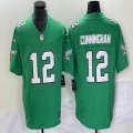 Nike Philadelphia Eagles #12 Randall Cunningham green throwback Color Rush Limited Jersey-BD