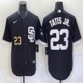 Nike San Diego Padres #23 Fernando Tatis Jr black majestic mlb Jerseys Joint name 01