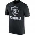 Oakland Raiders Nike Sideline Legend Football Performance T-Shirt - Black