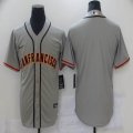 Nike San Francisco Giants blank gray Majestic baseball Jersey-BD