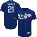 Los Angeles Dodgers #21 Walker Buehler blue Flexbase Authentic Collection Jersey