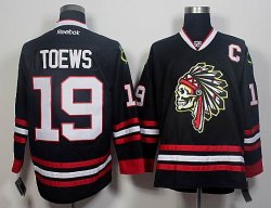 New Chicago Blackhawks #19 Jonathan Toews black hockey jersey