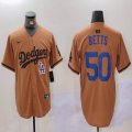 Nike Los Angeles Dodgers #50 Mookie Betts majestic baseball jerseys Joint Name 02