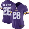 Women Nike Dallas Vikings 28 Peterson Purple Color Rush Limited Jerseys