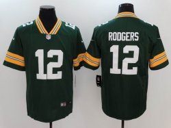 Green Bay Packers #12 Aaron Rodgers Nike Green Color Rush Limited Jersey