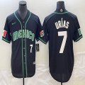 2023 World Cup Mexico #7 Julio Urias black majestic baseball jerseys 13