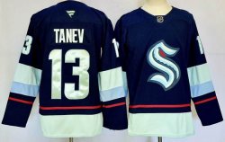 Seattle Seattle #13 Brandon Tanev Navy nhl hockey jersey-PD