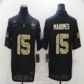 Nike Kansas City Chiefs #15 Patrick Mahomes black Camo Salute to Service Limited Jersey-BD