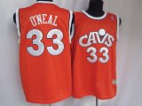 Cleveland Cavaliers O'NEAL 33 orange red nba jerseys