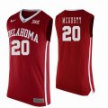 Custom Oklahoma Sooners #20 Kameron McGusty College Basketball Jersey - Red