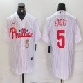 Nike Philadelphia Phillies #5 Bryson Stott white majestic baseball jerseys 01