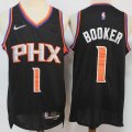 Nike Phoenix Suns #1 Devin Booker black NBA basketball Jerseys 75Th-S8