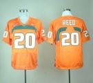 Miami Hurricanes Ed Reed 20 College Football Jersey - Orange