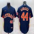 Nike Houston Astros #44 Yordan Alvarez blue baseball jerseys-BD