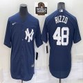 Nike New York Yankees #48 Rizzo blue majestic baseball Jersey-BD