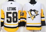 Adidas Pittsburgh Penguins #58 Kris Letang white NHL Jerseys