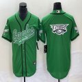 Nike Philadelphia Eagles blank green baseball jerseys Joint name-BD 04