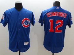 2016 Chicago Cubs #12 Kyle Schwarber blue elite baseball jersey