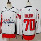 Adidas Washington Capitals #70 Braden Holtby white hockey jersey 01