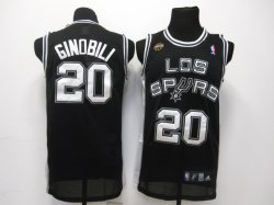 San Antonio Spurs #20 Manu Ginobili Black NBA Jerseys