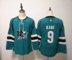 Youth Adidas San Jose Sharks #9 Evander Kane green Ice Hockey jersey