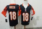 Nike Cincinnati Bengals #18 A.J. Green black nfl children jerseys