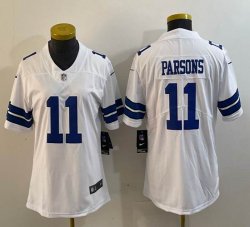 Women Nike Dallas Cowboys #11 Micah Parsons white Color Rush Limited Jersey