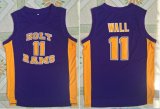 John Wall #11 Holy Rams Purple Sititched Sewn High School Jersey