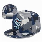 2023 Seattle Kraken camo hockey Snapback Hats